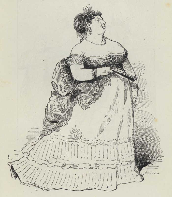 Stout Lady (grawerunek) autorstwa French School