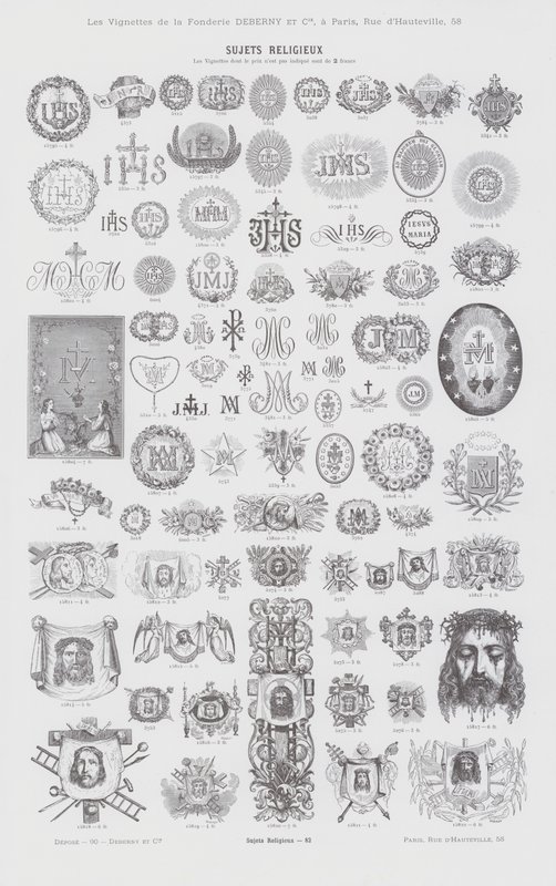Przedmioty religijne (grafika) autorstwa French School