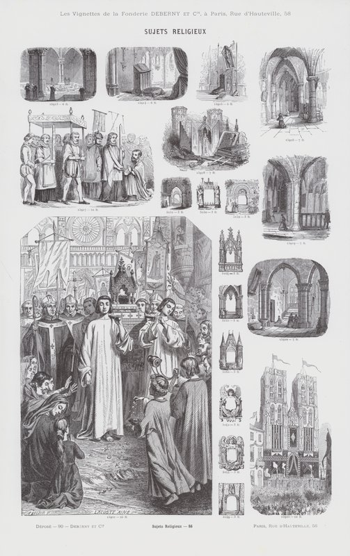 Przedmioty religijne (grafika) autorstwa French School