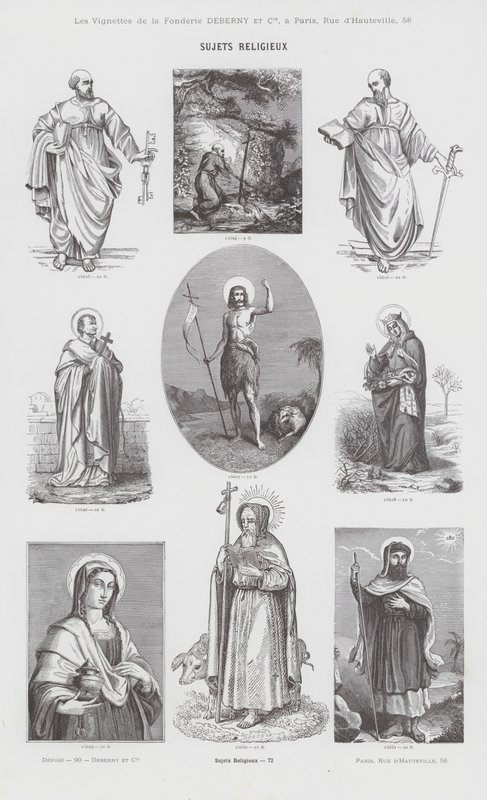 Przedmioty religijne (grafika) autorstwa French School