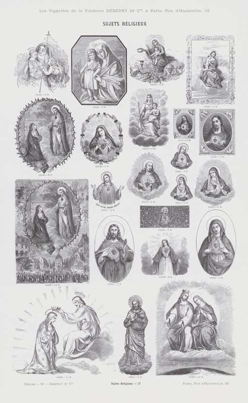 Przedmioty religijne (grafika) autorstwa French School