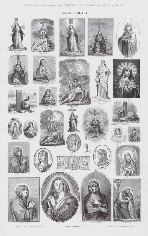 Przedmioty religijne (grafika) autorstwa French School