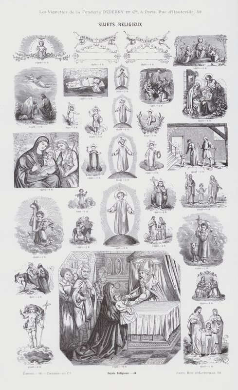 Przedmioty religijne (grafika) autorstwa French School