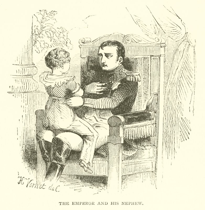 Cesarz i jego siostrzeniec (rycina) autorstwa French School