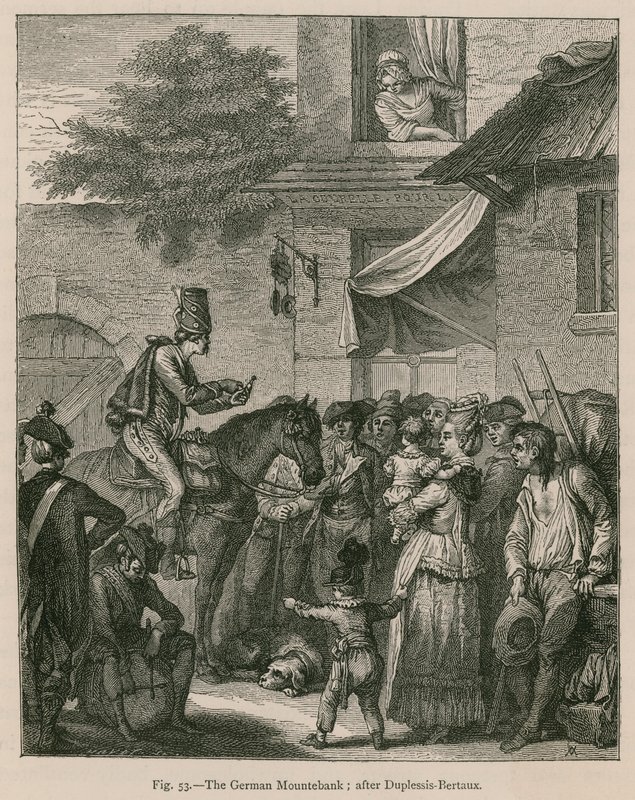 Niemiecki Mountebank; po Duplessis-Bertaux autorstwa French School