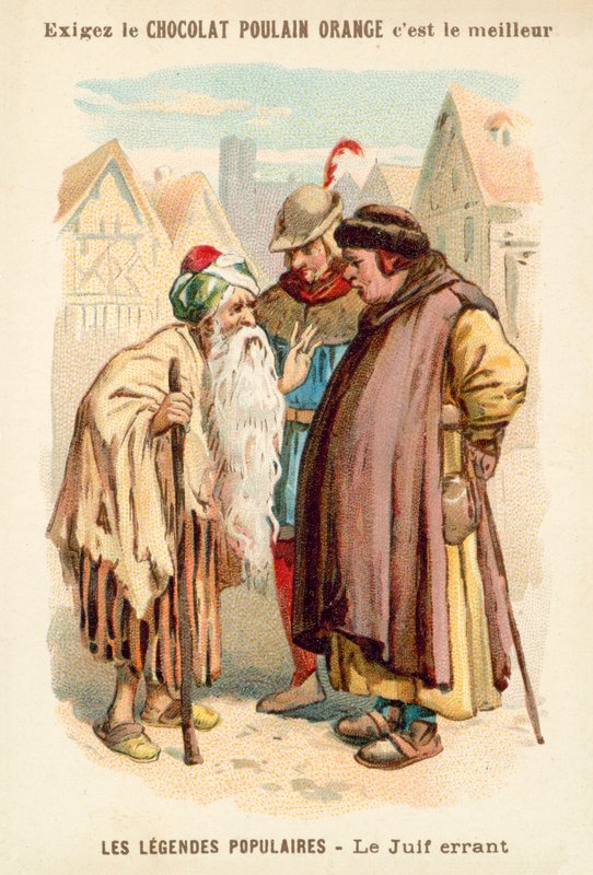 Żyd wędrujący (chromolitho) autorstwa French School