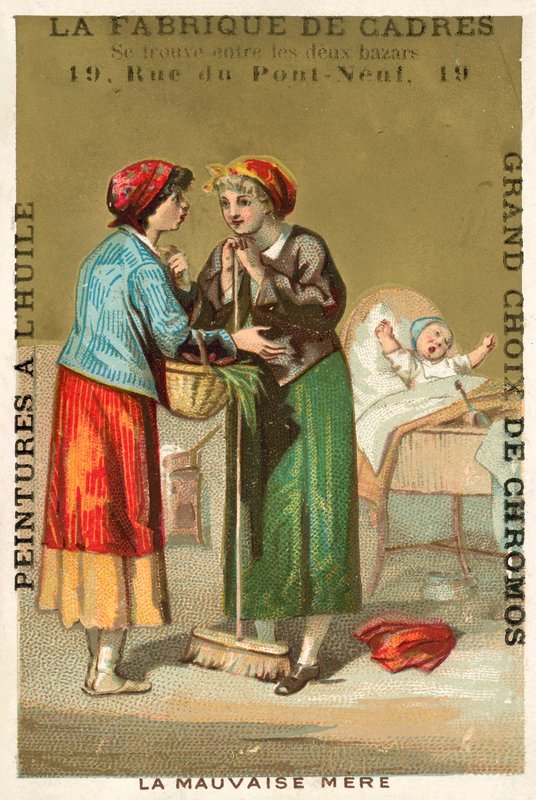 Zła matka (chromolitho) autorstwa French School