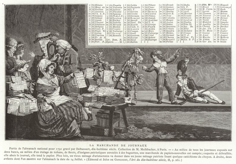 Sprzedawca gazet autorstwa French School