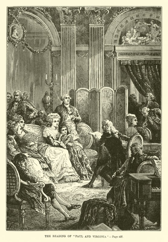 Czytanie Paula i Virginii autorstwa French School