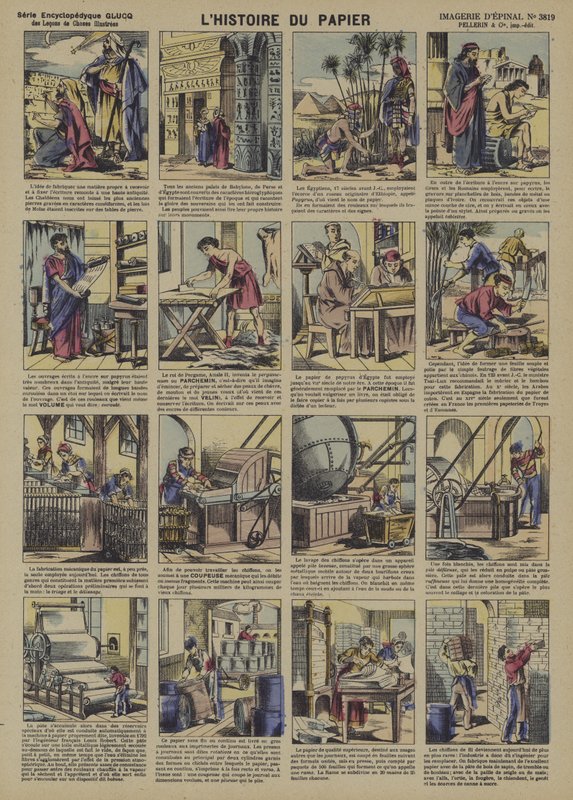 Historia papieru (kolor lito) autorstwa French School