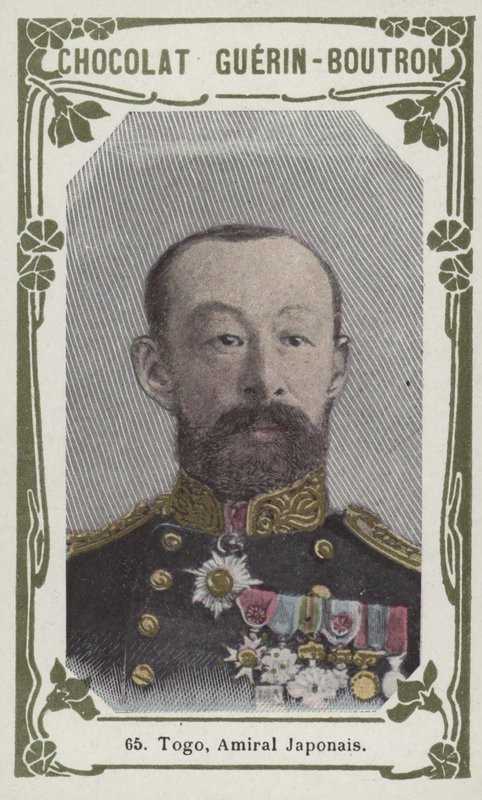 Togo, japoński admirał (kolorowe zdjęcie) autorstwa French School