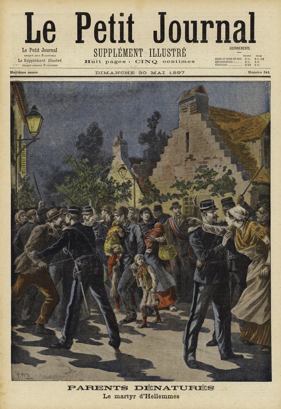 Nienaturalni rodzice, Hellemmes, Francja, 1897 autorstwa French School