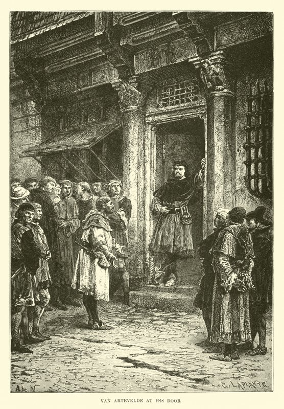 Van Artevelde u jego drzwi autorstwa French School