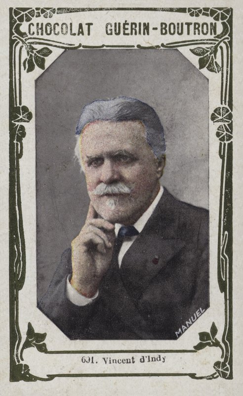 Vincent dIndy (kolorowe zdjęcie) autorstwa French School