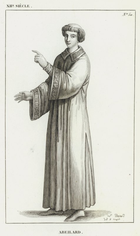 XII wiek, Abeilard (rycina) autorstwa French School
