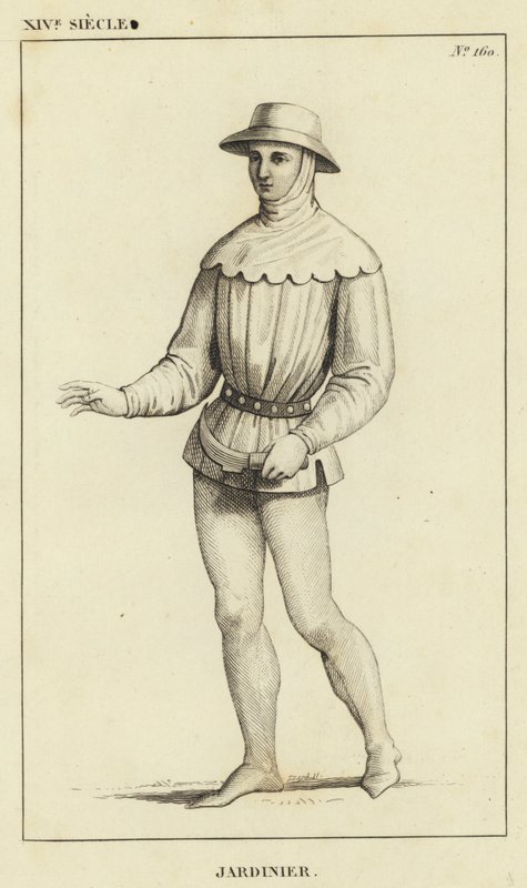 XIV w., Ogrodnik (grafika) autorstwa French School