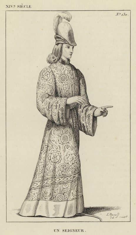 XIV wiek, Pan (rycina) autorstwa French School
