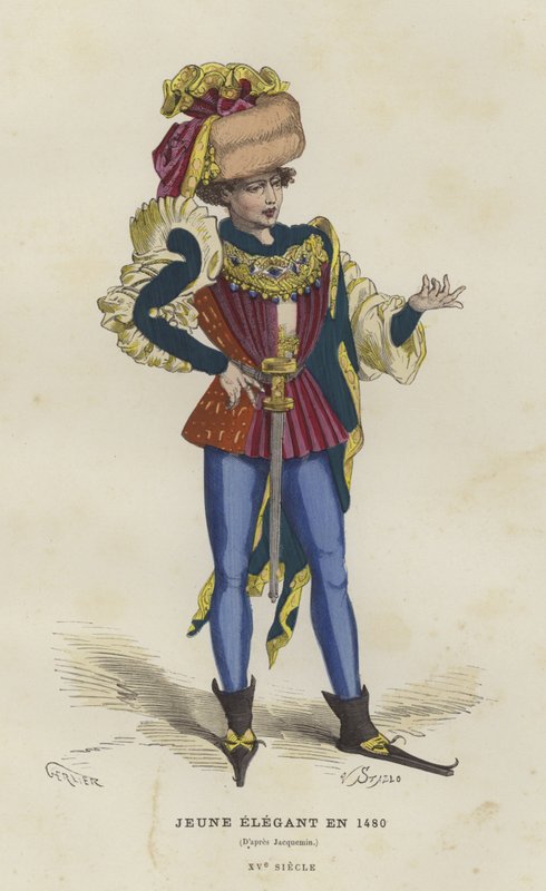 Młody dandys, 1480 autorstwa French School