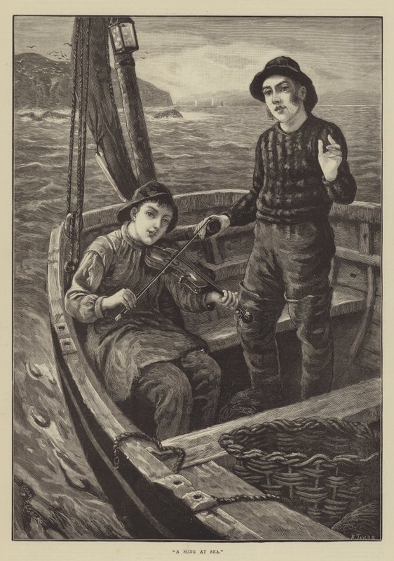 Piosenka na morzu autorstwa George A. Elcock