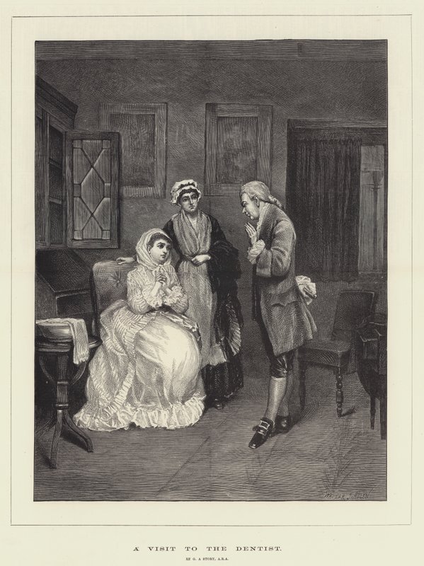 Wizyta u stomatologa autorstwa George Adolphus Storey