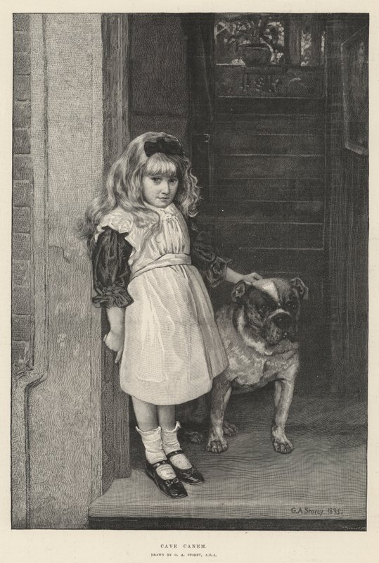 Cave Canem autorstwa George Adolphus Storey