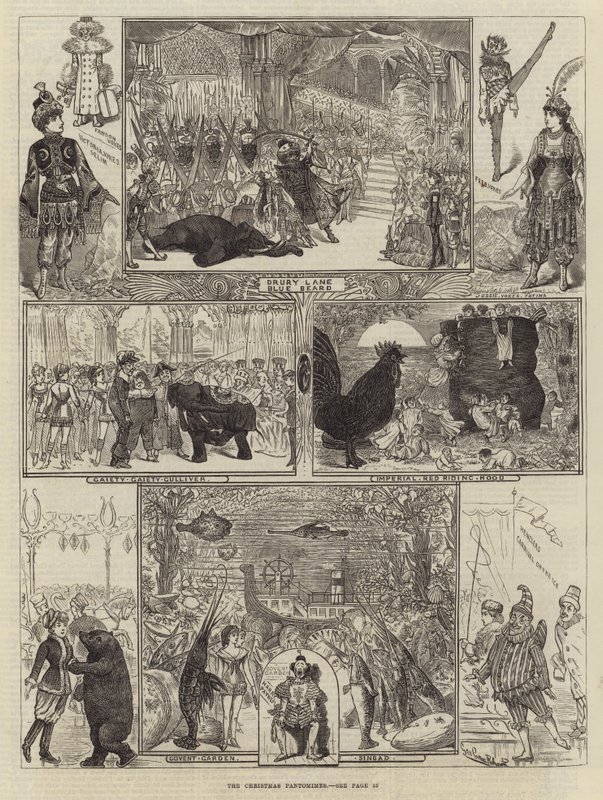 Pantomimy bożonarodzeniowe autorstwa George Cruikshank