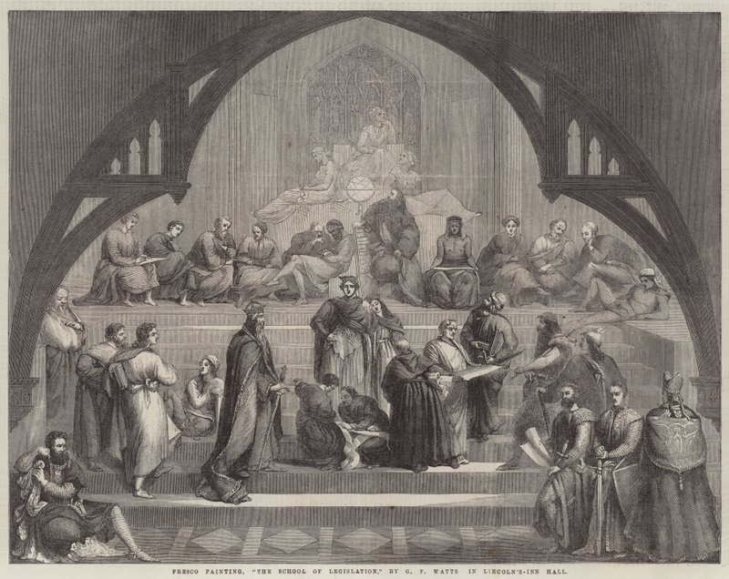 Szkoła Legislacji autorstwa George Frederick Watts