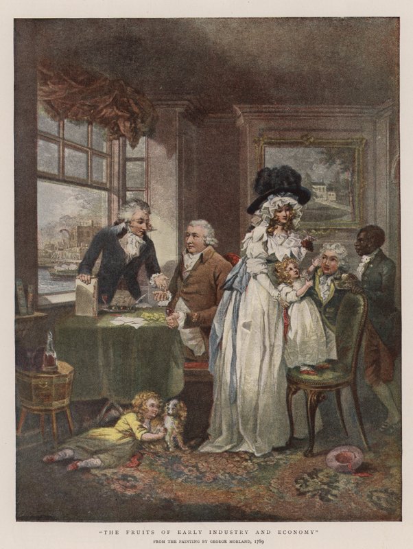 Owoce wczesnego przemysłu i gospodarki (chromolitho) autorstwa George Morland