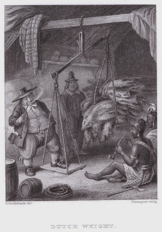Holenderska waga (grawerowanie) autorstwa George (after) Cruikshank