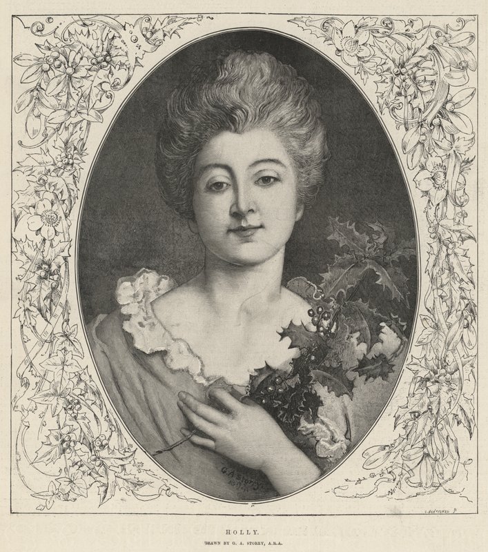 ostrokrzew autorstwa George Adolphus Storey