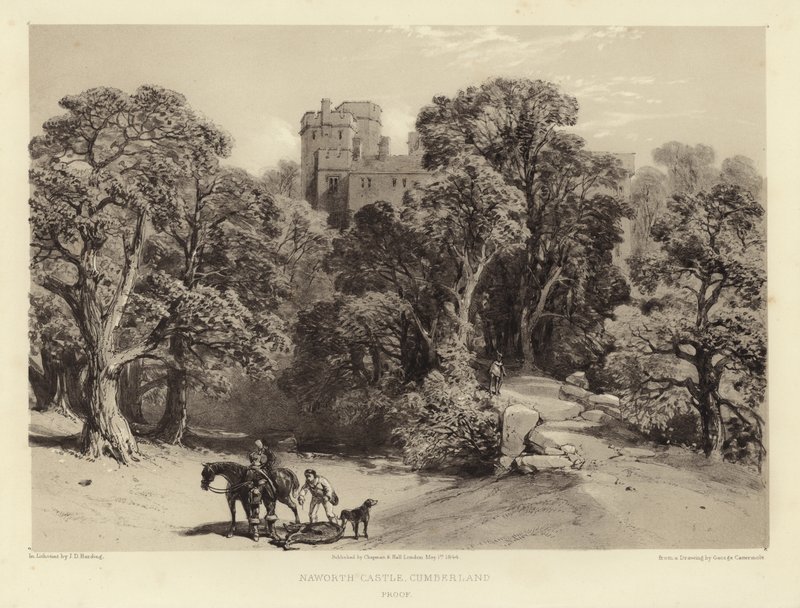 Zamek Naworth, Cumberland autorstwa George Cattermole