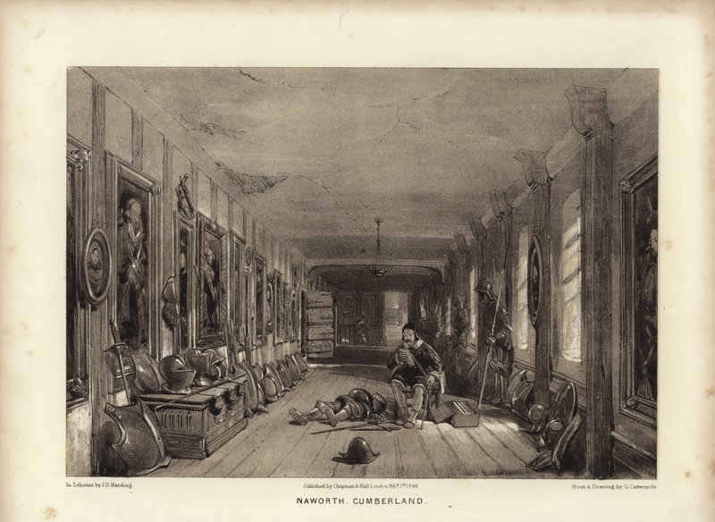 Naworth, Cumberland (litotinta) autorstwa George Cattermole