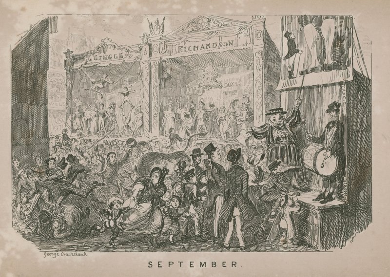 Targi wrześniowe autorstwa George Cruikshank