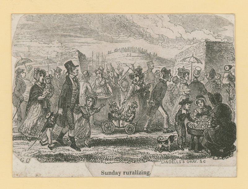 Niedzielna wieśniak autorstwa George Cruikshank