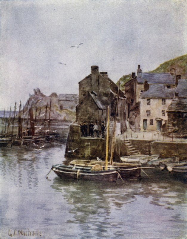 Polperro (kolor lito) autorstwa George Franck Nicholls