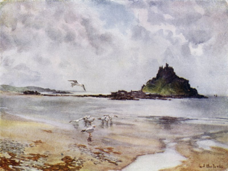 Góra św. Michała (kolor lito) autorstwa George Franck Nicholls