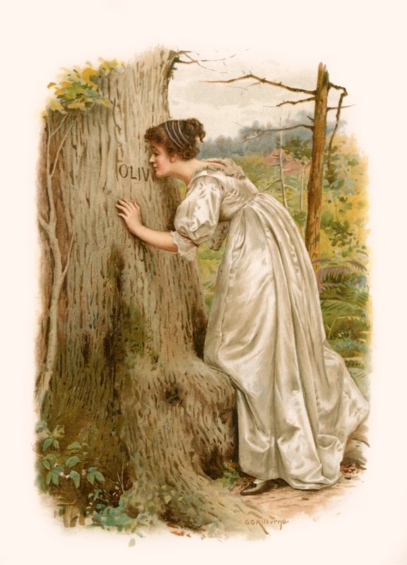 Olivia Tennysona autorstwa George Goodwin Kilburne