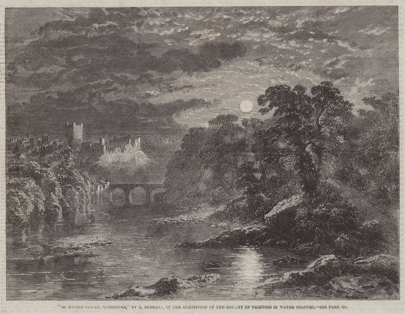 Zamek Richmond, Yorkshire autorstwa George Haydock Dodgson