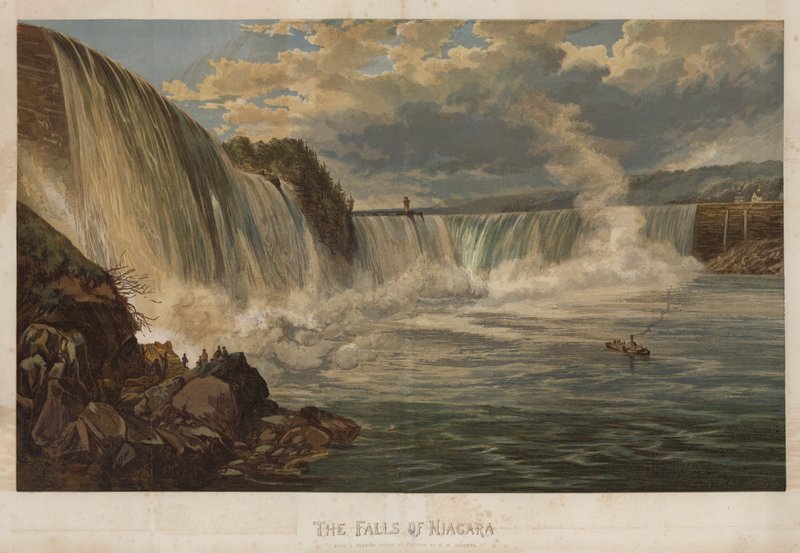 Wodospad Niagara (chromolit) autorstwa George Henry Andrews