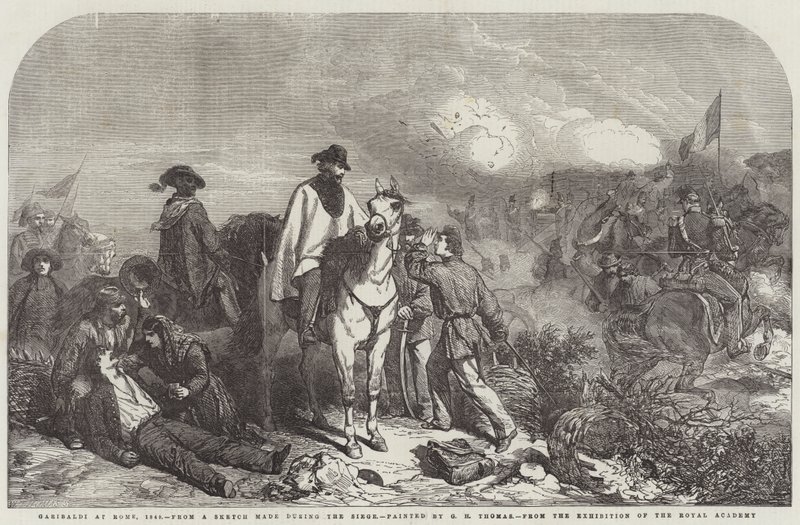 Garibaldi w Rzymie, 1849 autorstwa George Housman Thomas