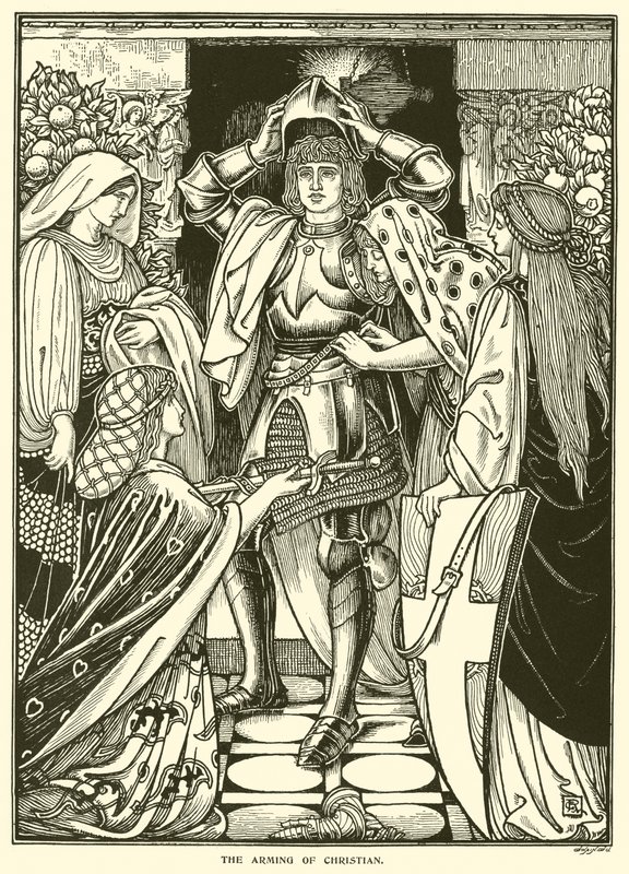 Uzbrojenie chrześcijanina (grafika) autorstwa George Woolliscroft Rhead