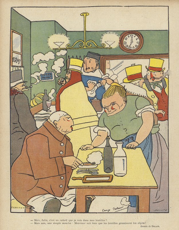 Ilustracja do Le Rire autorstwa Georges Delaw
