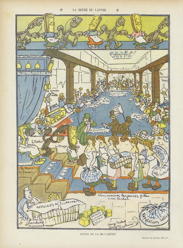 Ilustracja do Le Rire autorstwa Georges Delaw