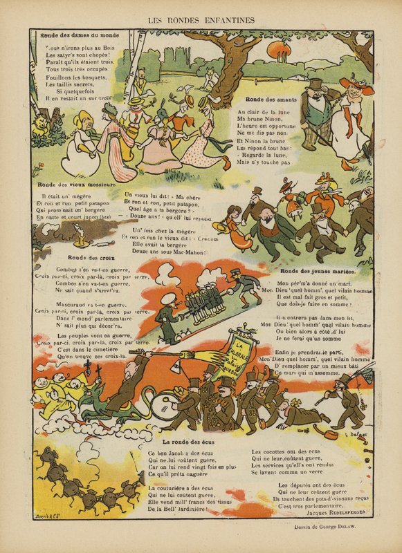 Ilustracja do Le Rire autorstwa Georges Delaw