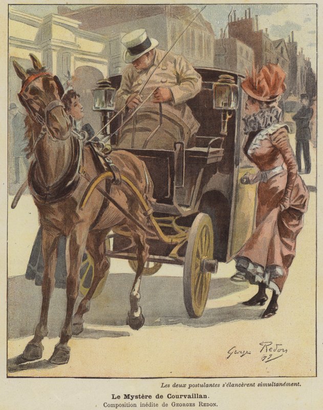 Tajemnica Courvillan (kolor lito) autorstwa Georges Redon