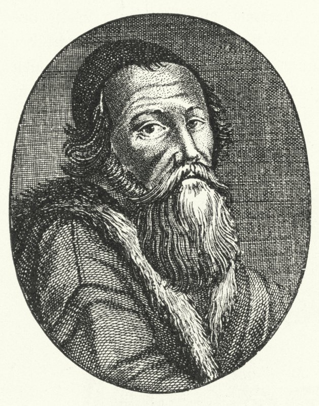 Amos Comenius, czeski pisarz i filozof (grafika) autorstwa German School
