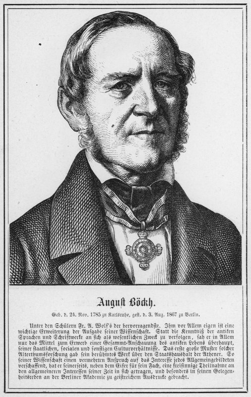 August Bockh (grafika) autorstwa German School