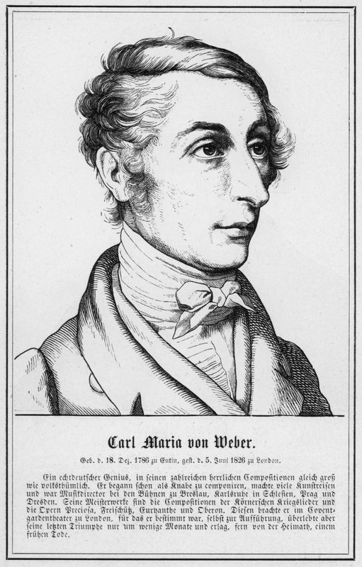 Carl Maria von Weber (grafika) autorstwa German School