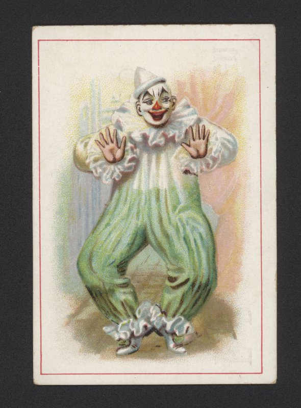 Klauni (chromolitho) autorstwa German School