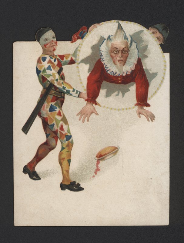 Klauni (chromolitho) autorstwa German School
